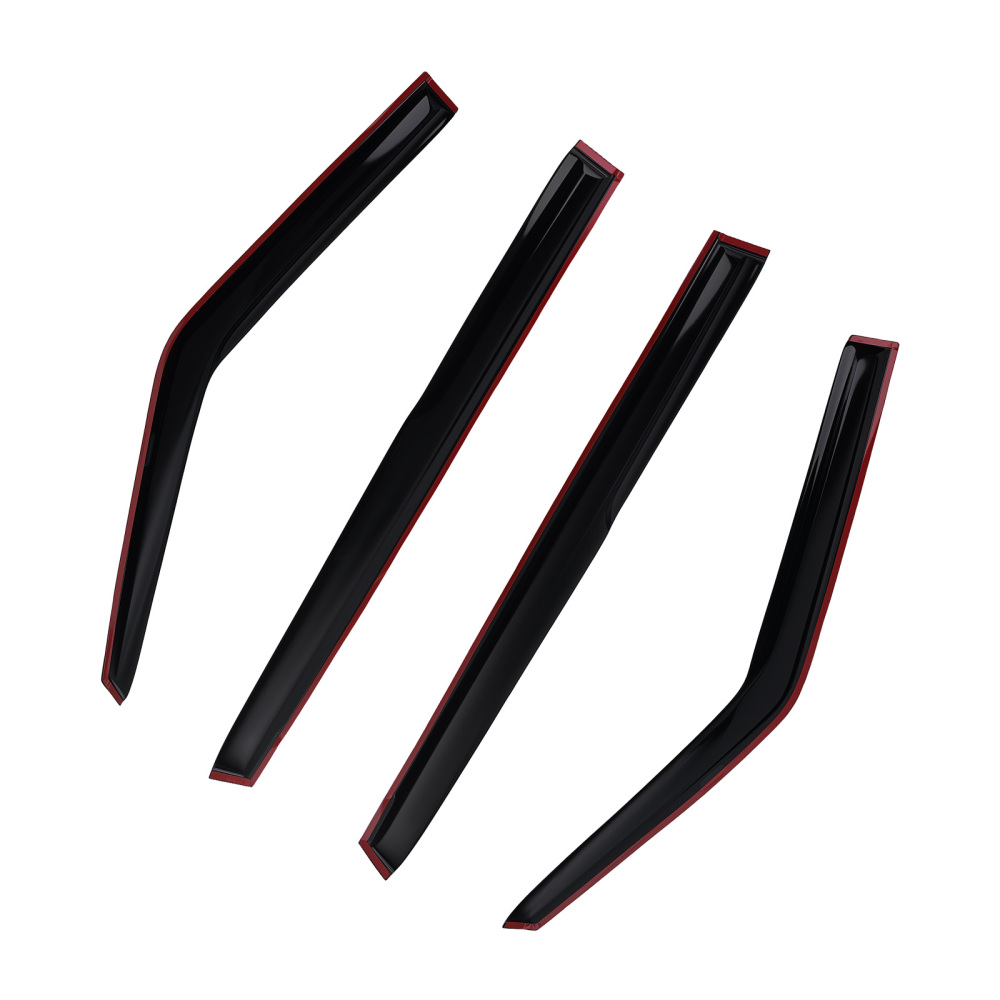 Door Wind Deflectors compatible for Skoda Fabia MK2 07-14 Outside Mount Black Tinted