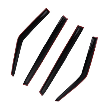 Door Wind Deflectors compatible for Skoda Fabia MK2 07-14 Outside Mount Black Tinted