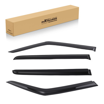 WeatherShield Rain Deflector Guards compatible for Suzuki Swift 2011-2017Mount Black