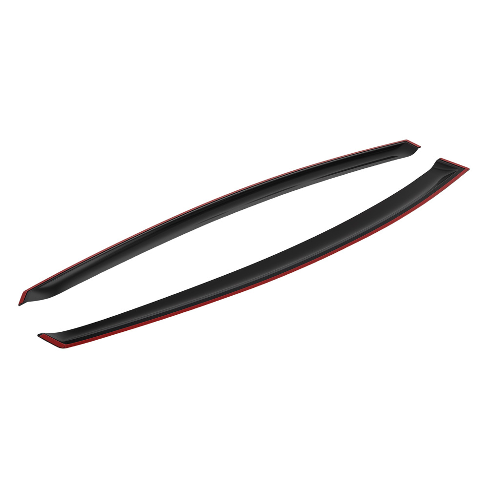 4pc Window Rain Guards Wind Deflectors Black Set compatible for Toyota 4Runner 2010-2024