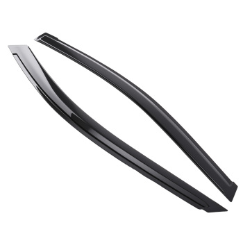 4-Piece Window Visor Rain Guards Set compatible for Toyota Corolla 2014-2019 Black Tinted