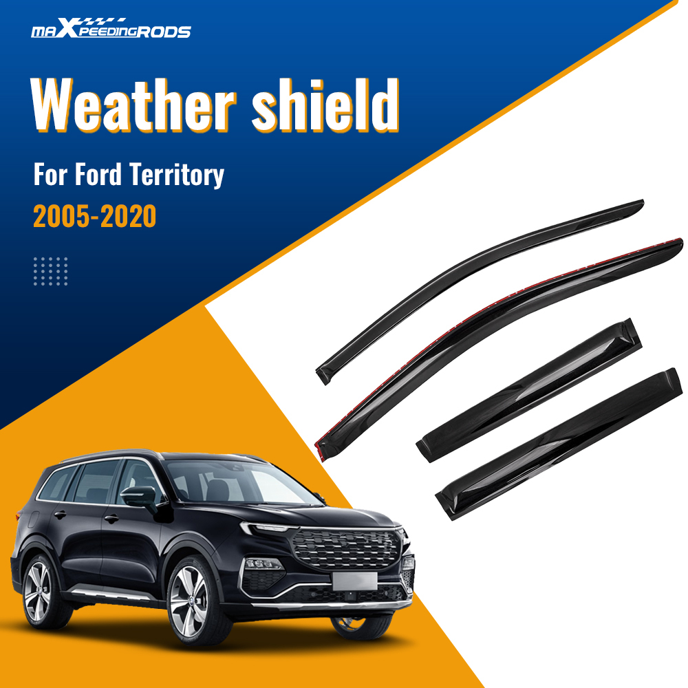 4pcs Sun Visor Vent Weathershields compatible for Ford Territory 2004-2018 2008 2012 2015