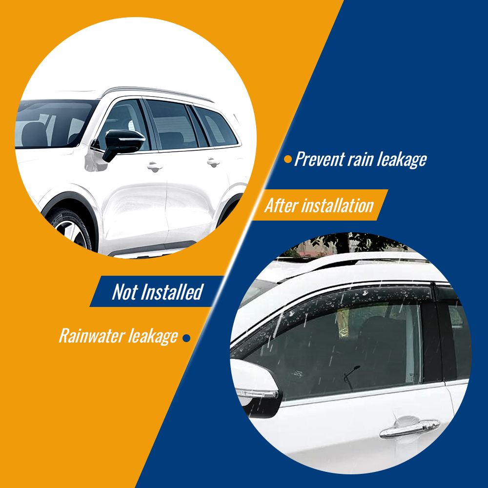 4pcs Sun Visor Vent Weathershields compatible for Ford Territory 2004-2018 2008 2012 2015