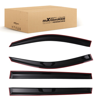 4-Piece Guard Kit compatible for Toyota Highlander 2014-2019 Window Visors Smoke Tinted