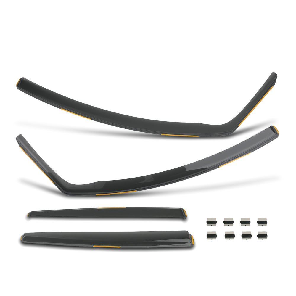 Window Rain Guards Acrylic Wind Deflectors compatible for Toyota Prius MK4 2016-2021 1.8mm