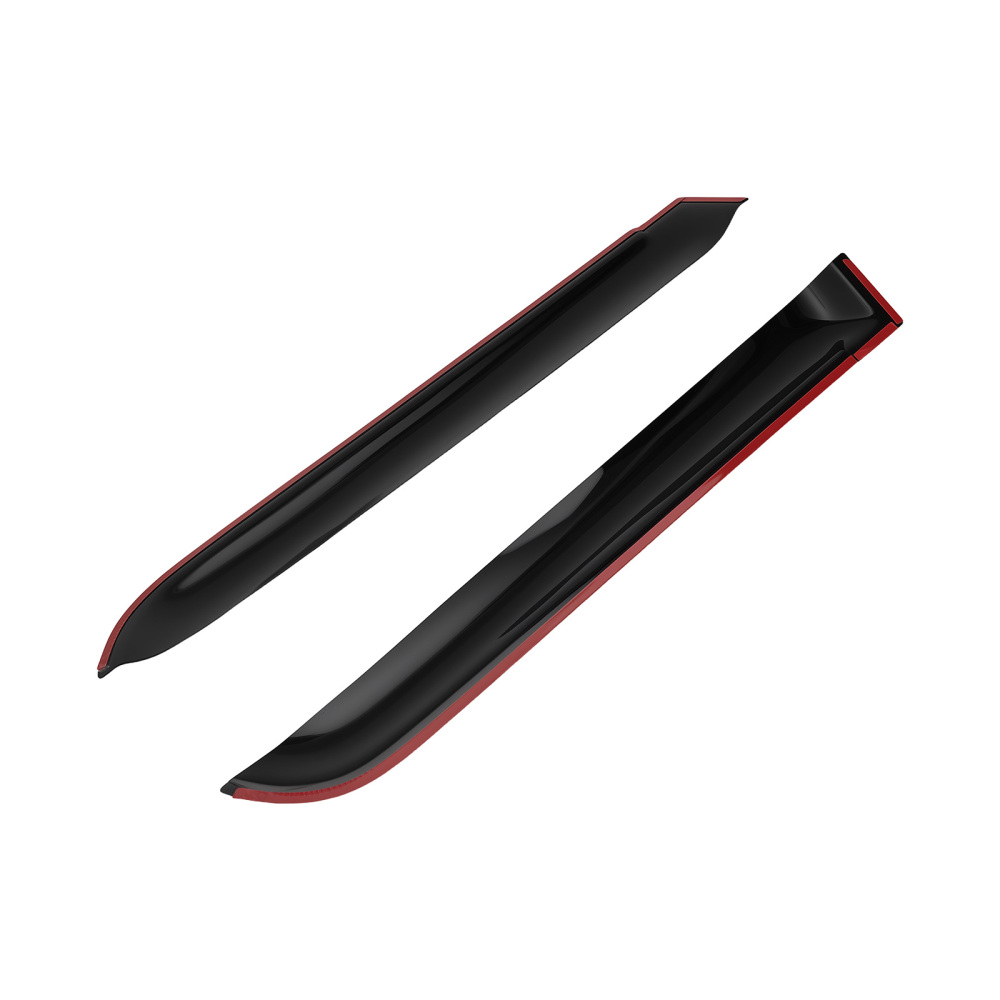 Rain Guards Window Visors compatible for Toyota Yaris MK2 2005-2011 5-Door Set Black 4Pcs