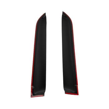 Rain Guards Window Visors compatible for Toyota Yaris MK2 2005-2011 5-Door Set Black 4Pcs