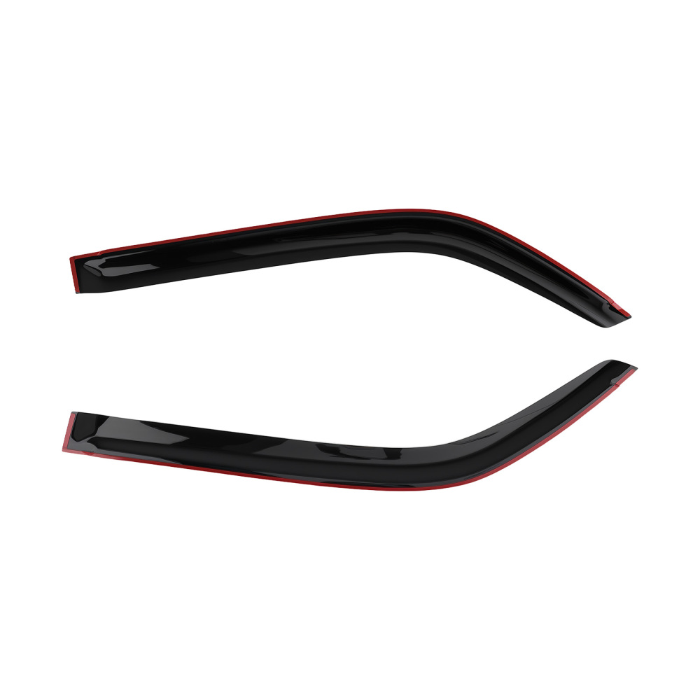 Rain Guards Window Visors compatible for Toyota Yaris MK2 2005-2011 5-Door Set Black 4Pcs