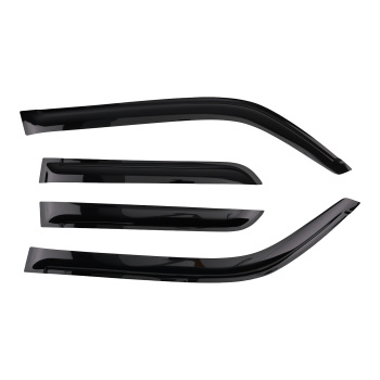 Rain Guards Window Visors compatible for Toyota Yaris MK2 2005-2011 5-Door Set Black 4Pcs