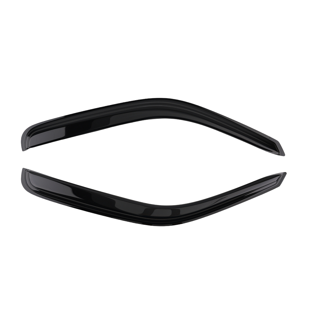 Acrylic Rain Guards compatible for VW CRAFTER 2006-2017 Window Visors Black Tinted Set