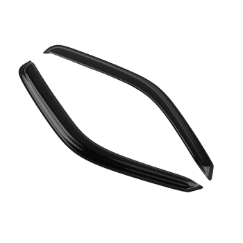 Acrylic Rain Guards compatible for VW CRAFTER 2006-2017 Window Visors Black Tinted Set