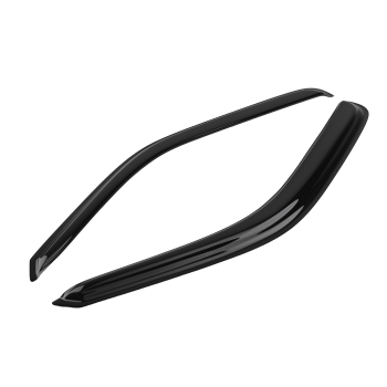 Acrylic Rain Guards compatible for VW CRAFTER 2006-2017 Window Visors Black Tinted Set