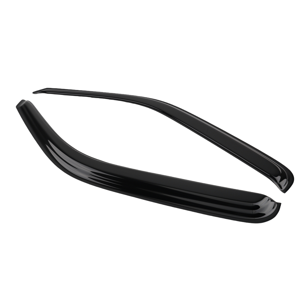 Acrylic Rain Guards compatible for VW CRAFTER 2006-2017 Window Visors Black Tinted Set