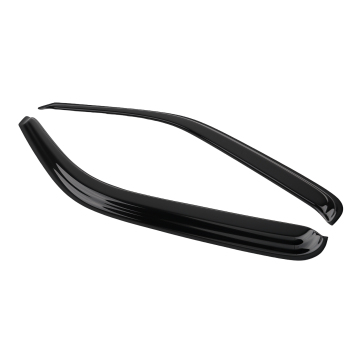 Acrylic Rain Guards compatible for VW CRAFTER 2006-2017 Window Visors Black Tinted Set