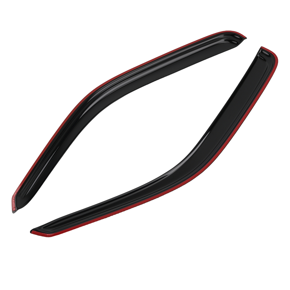 Acrylic Rain Guards compatible for VW CRAFTER 2006-2017 Window Visors Black Tinted Set