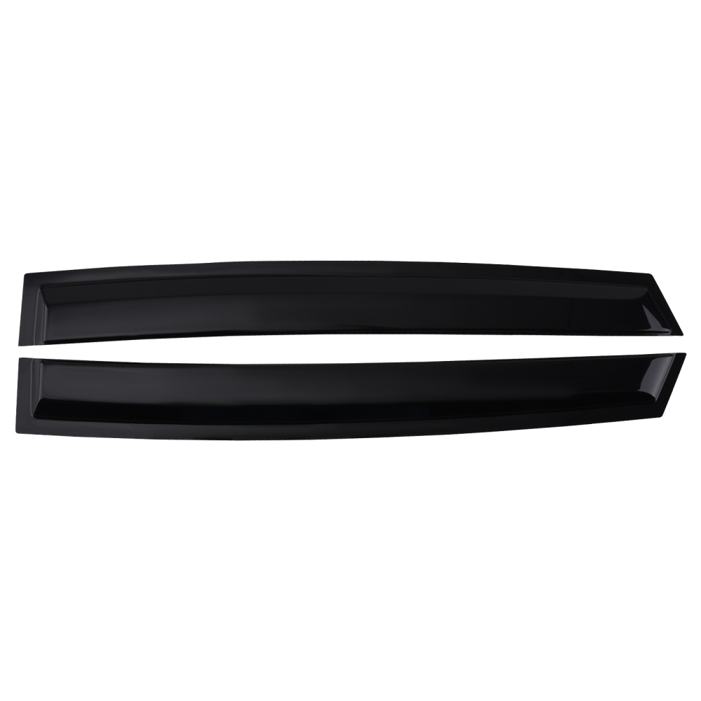 Door Rain Deflectors compatible for VW POLO MK5 09-17 Outside Mount Black Tinted Guards 4PC