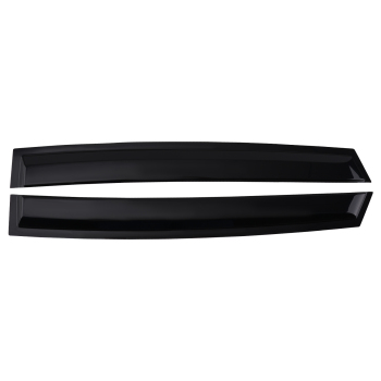 Door Rain Deflectors compatible for VW POLO MK5 09-17 Outside Mount Black Tinted Guards 4PC