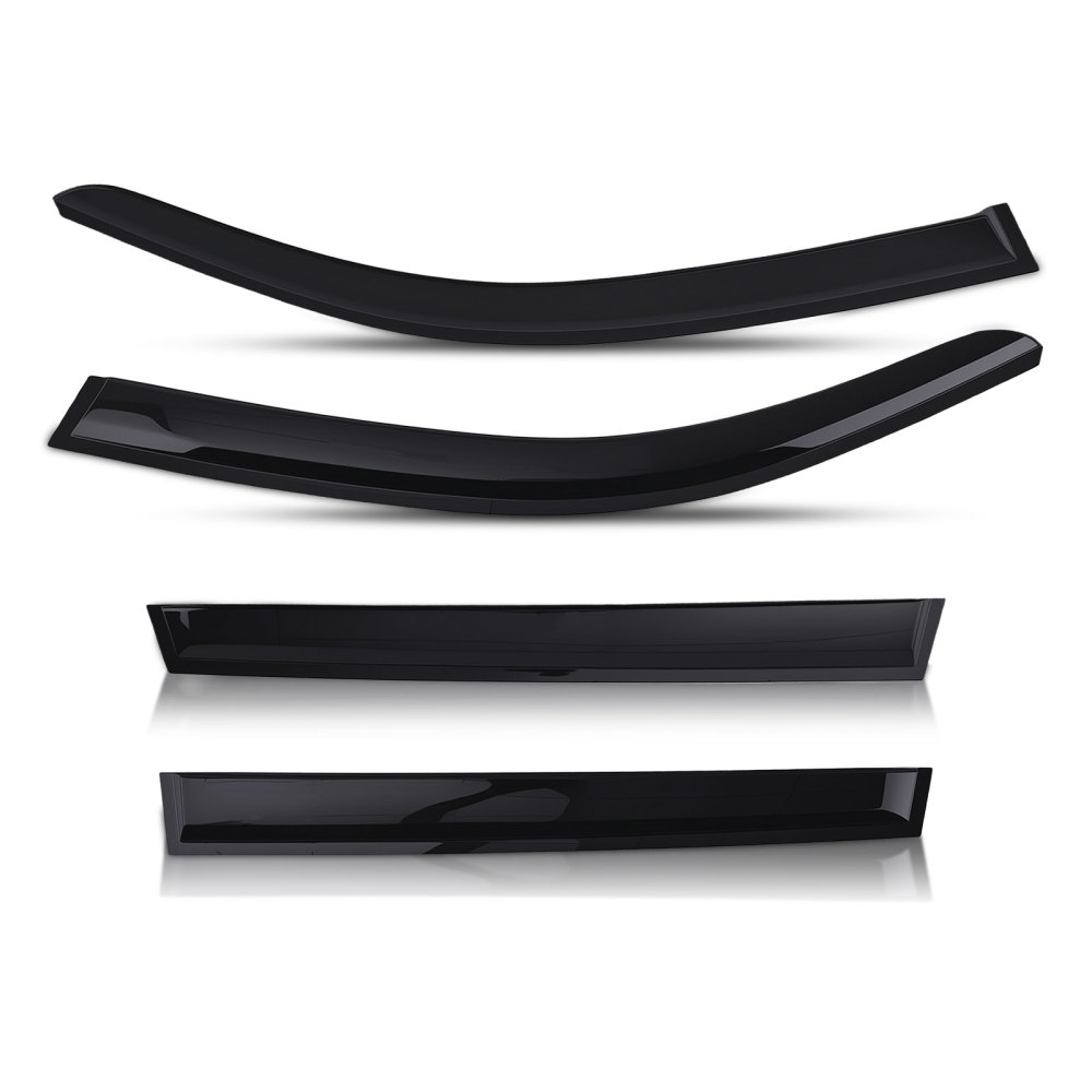 Door Wind Deflectors compatible for BMW X3 F25 2011-2017 Outside Mount Weather Guards Set