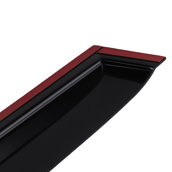 Side Rain Guards Deflectors compatible for Volvo XC60 MK2 17-24 Black Tinted Set 4 Pieces