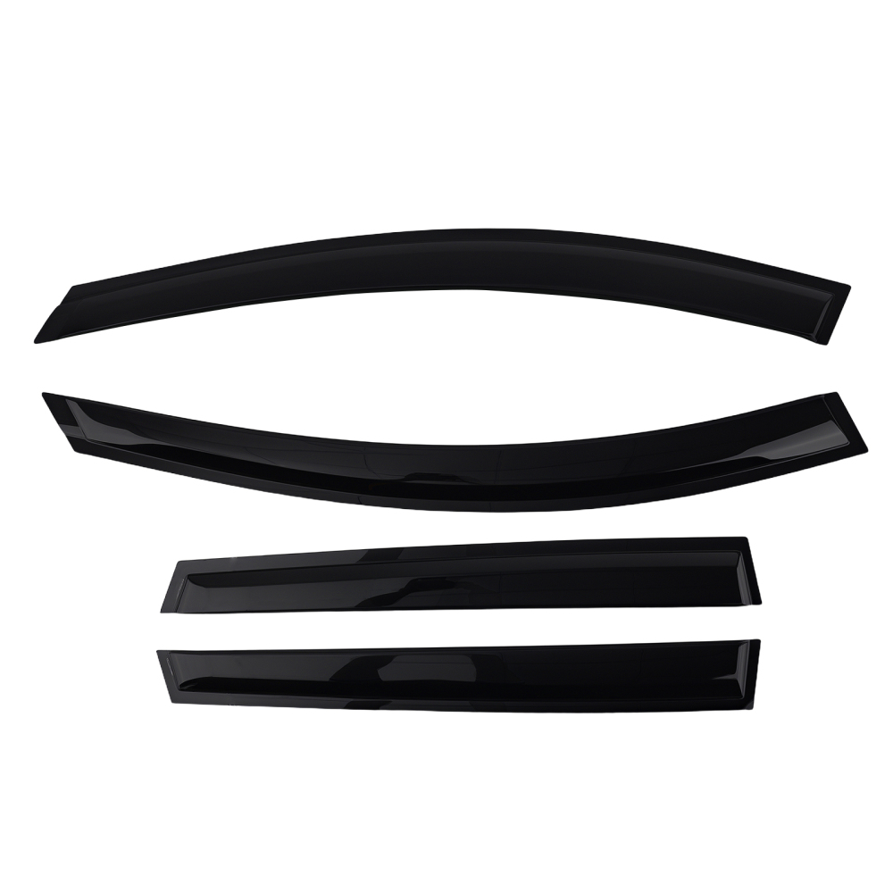 Door Wind Deflectors compatible for Volvo XC60 2008-2017 Outside Mount Black 4PC Set