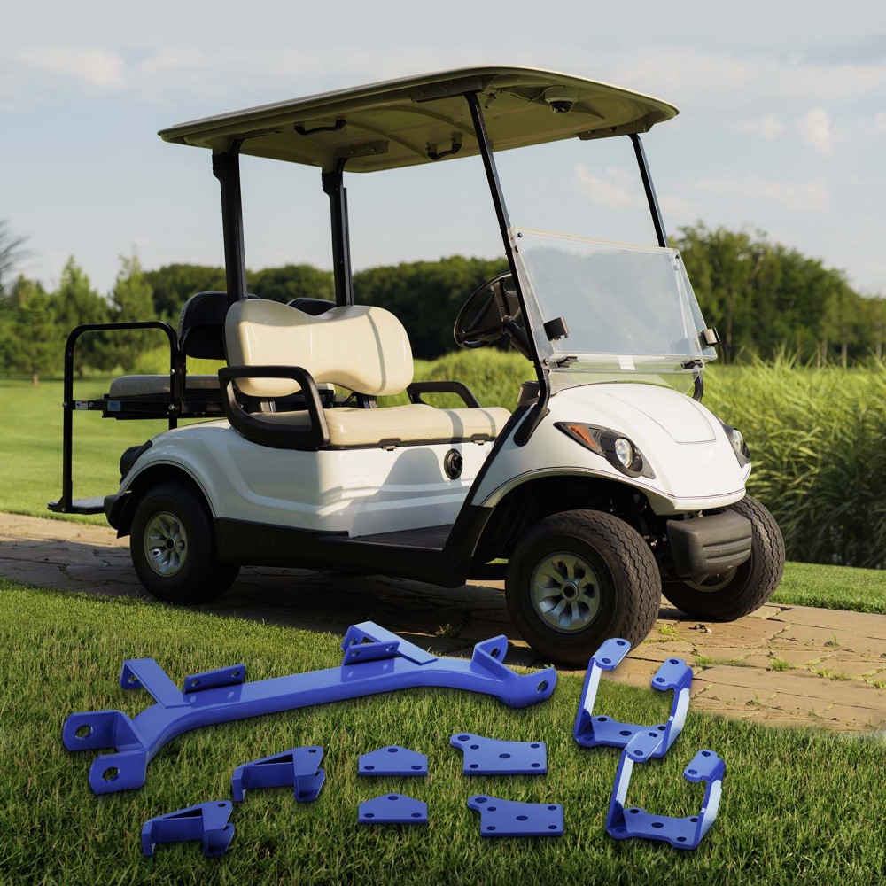 Compatible for EZGO Golf Cart 1994-2001 Electric TXT Model 9pc 6 inch Drop Axle Lift Kits 