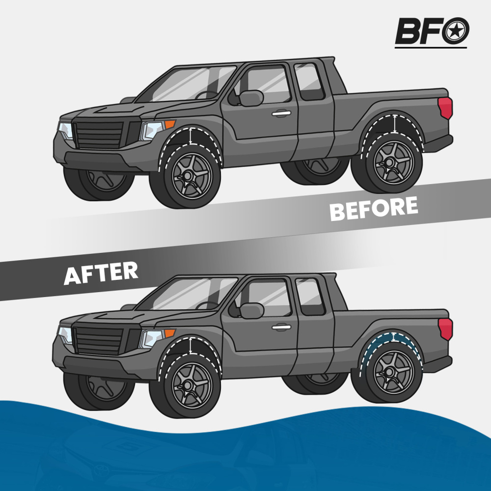 6 Drop Rear Lower FlipC-Notch Kit compatible for Chevy Silverado GMC Sierra C1500 99-06