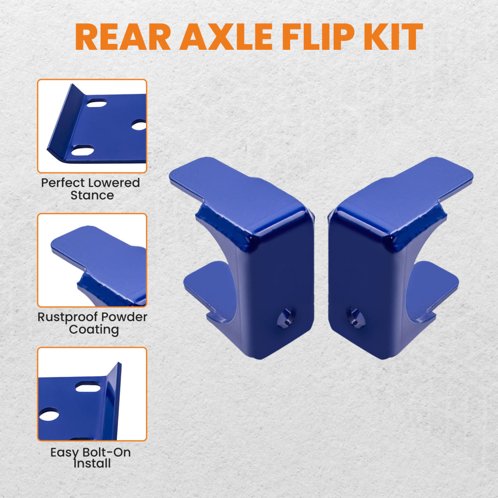 New compatible for Chevy Silverado C-1500 compatible for GMC Sierra 2WD 6 inch Rear Flip Kit 88-98