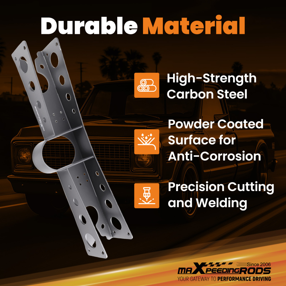 Anti Squat Brackets Trailing Arm Brackets compatible for Chevy C10/Compatible for GMC C15 1963-72