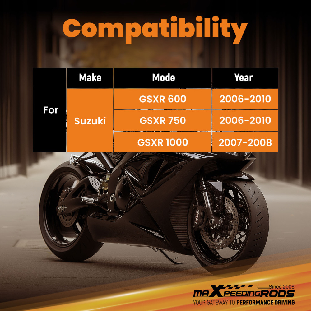 Drop Rear Lowering Links Kit 0-4 inch compatible for Suzuki GSXR 600 750 2006-10 1 2 3
