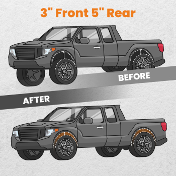 3 / 5 Drop Lowering Flip Kit w/ Coil Springs compatible for Chevy C10 compatible for GMC C15 1973-1987