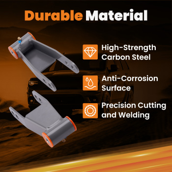 1-2 Rear Lowering Drop Shackles compatible for Chevy GMC C1500 compatible for Silverado Sierra 2WD 88-98