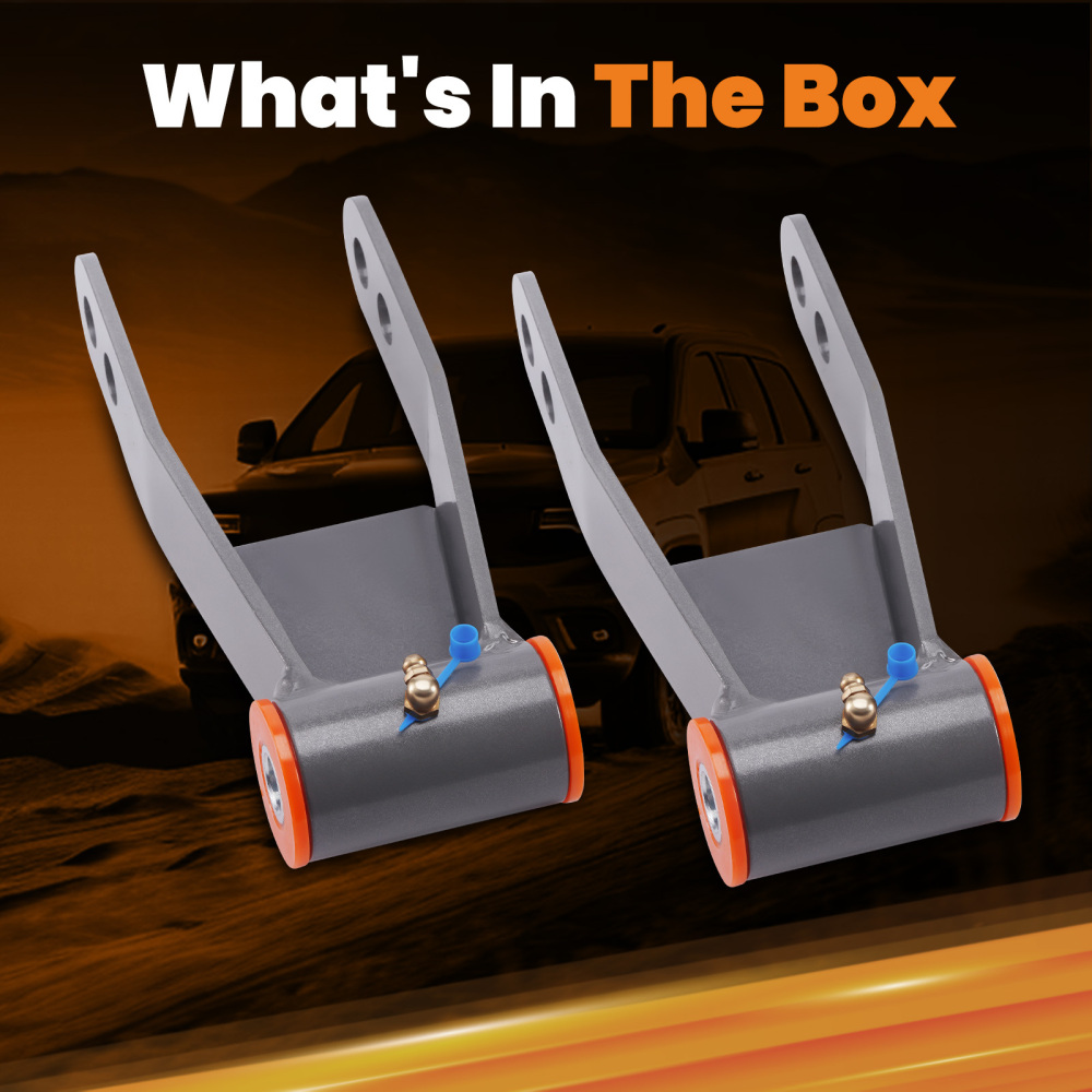 1-2 Rear Lowering Drop Shackles compatible for Chevy GMC C1500 compatible for Silverado Sierra 2WD 88-98