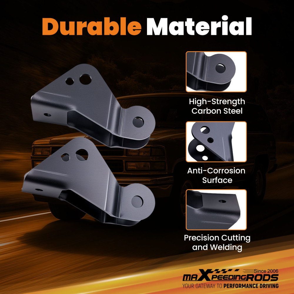 Compatible for Chevy Silverado C1500 Rear Drop Shock Extenders Lowering Kit 1996 1997 1998	