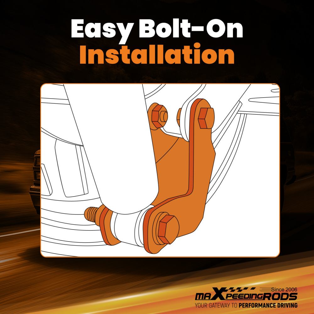 Compatible for Chevy Silverado C1500 Rear Drop Shock Extenders Lowering Kit 1996 1997 1998	