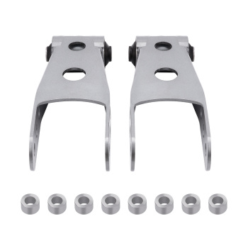 Compatible for Chevy Silverado 1500 LS Crew Cab Rear 2-3 inch Lowering Drop Shackles Kit 