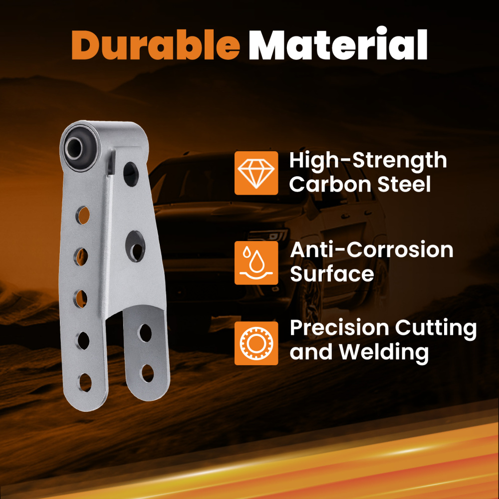 Compatible for Chevy Silverado 1500 LS Crew Cab Rear 2-3 inch Lowering Drop Shackles Kit 