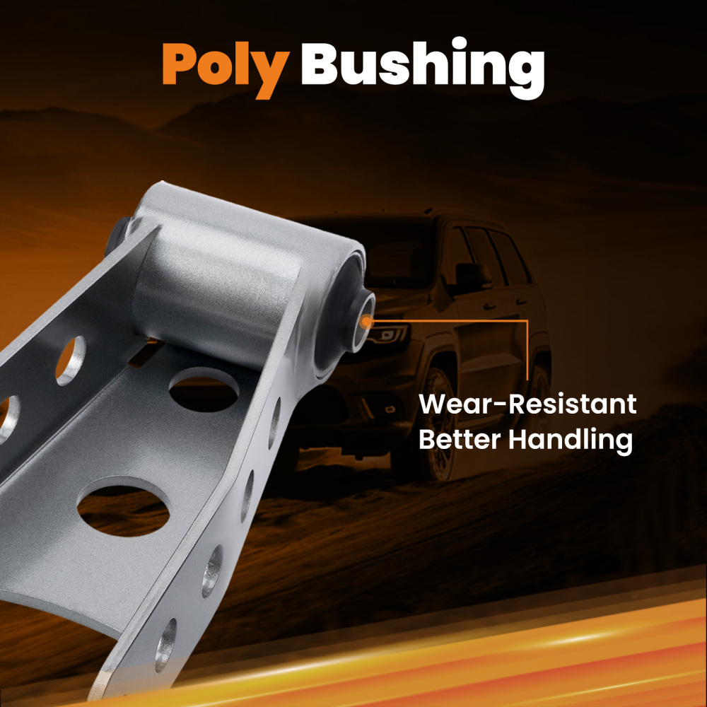 Compatible for Chevy Silverado 1500 LS Crew Cab Rear 2-3 inch Lowering Drop Shackles Kit 