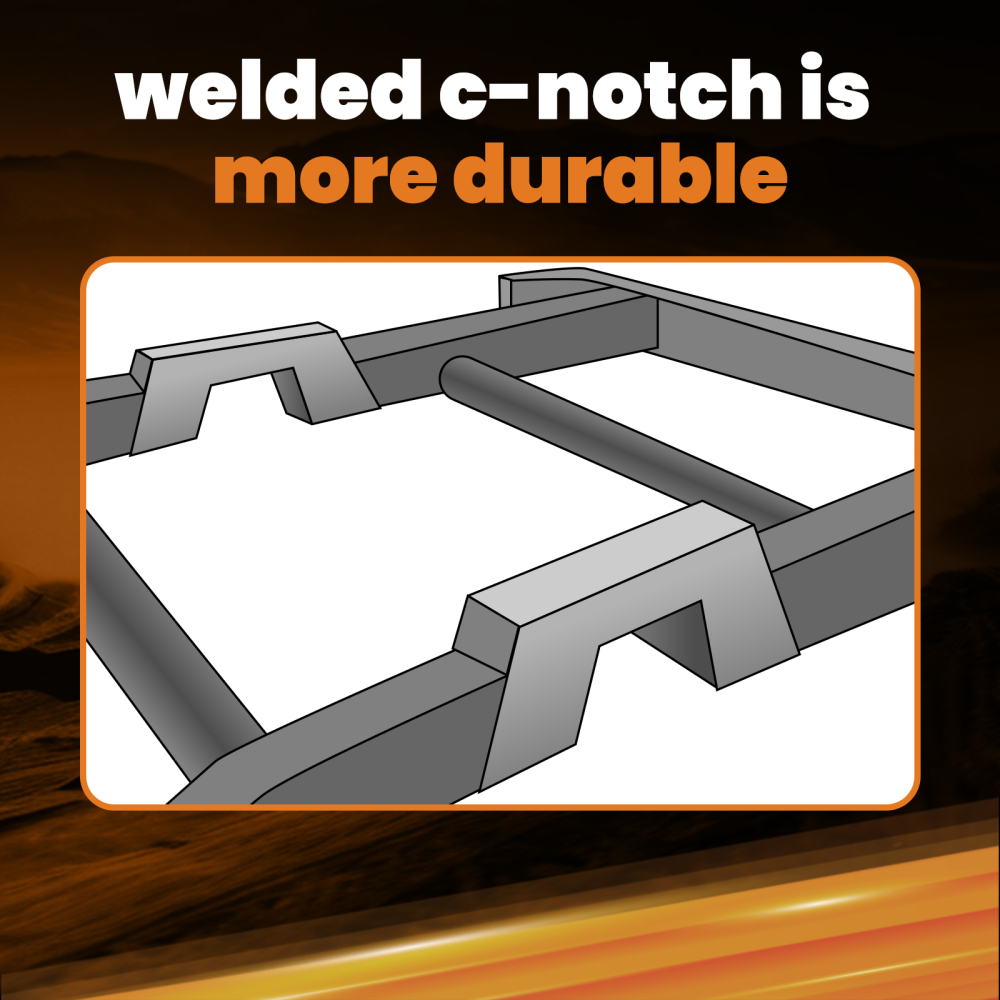 Under Bed Weld on C-Notch compatible for Chevy Silverado 1500 compatible for GMC Sierra 1500 1999-2006
