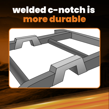 Under Bed Weld on C-Notch compatible for Chevy Silverado 1500 compatible for GMC Sierra 1500 1999-2006