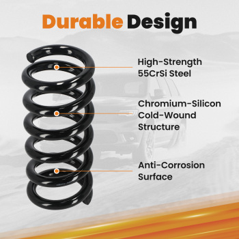 3 Front Lowering Coil Springs Drop Kit compatible for Chevrolet Silverado 1500 1999-2007