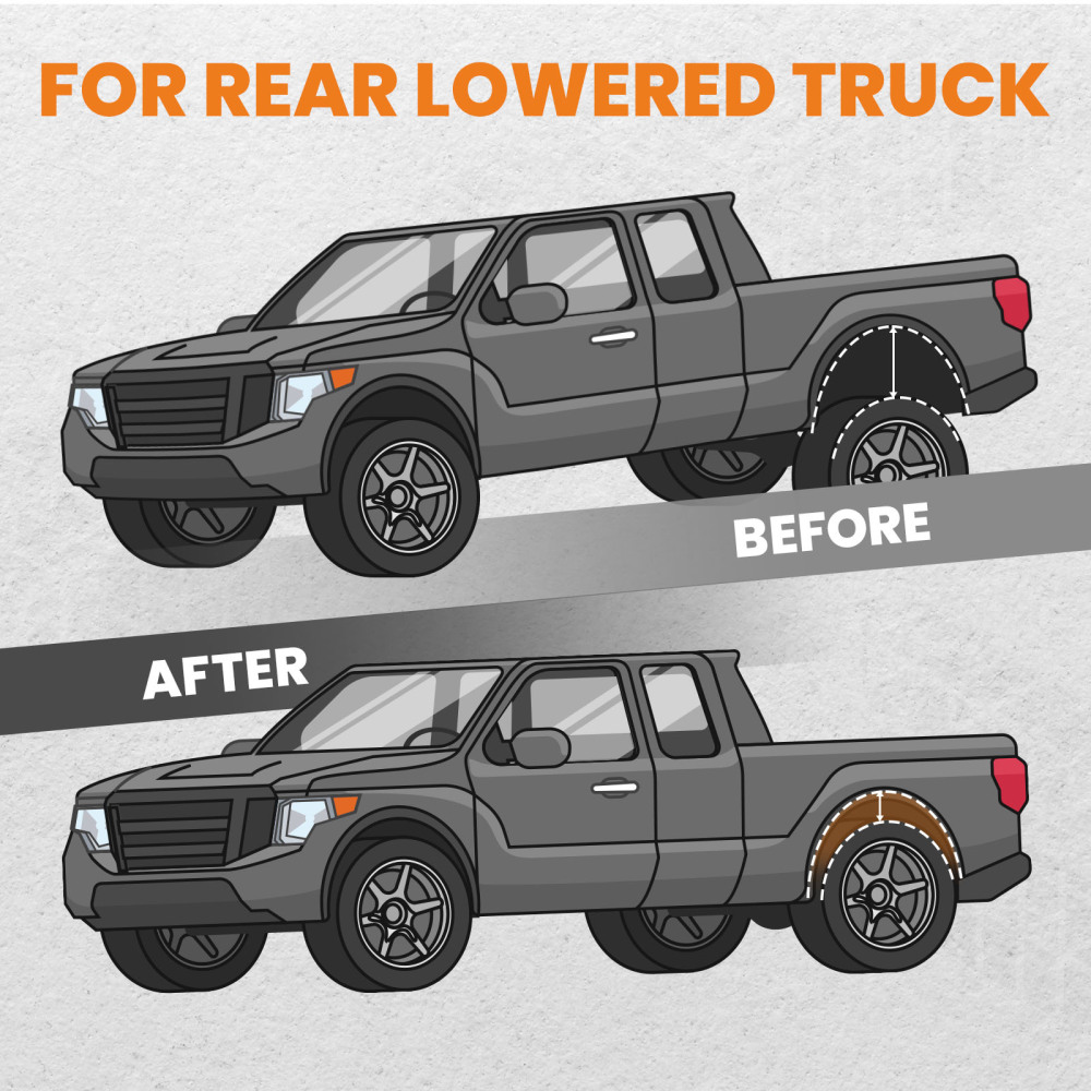 C-NOTCH Bolt Kit Rear compatible for GMC Sierra 1500 Classic NBS Body 2x2 / 4x4 2001-2007