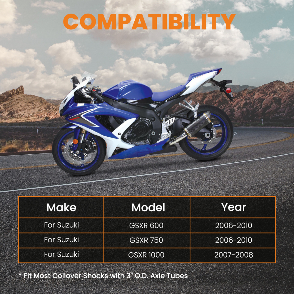 Posteriore Kit di Collegamento di Abbassamento compatibile per Suzuki per GSXR 600 2006-2010
