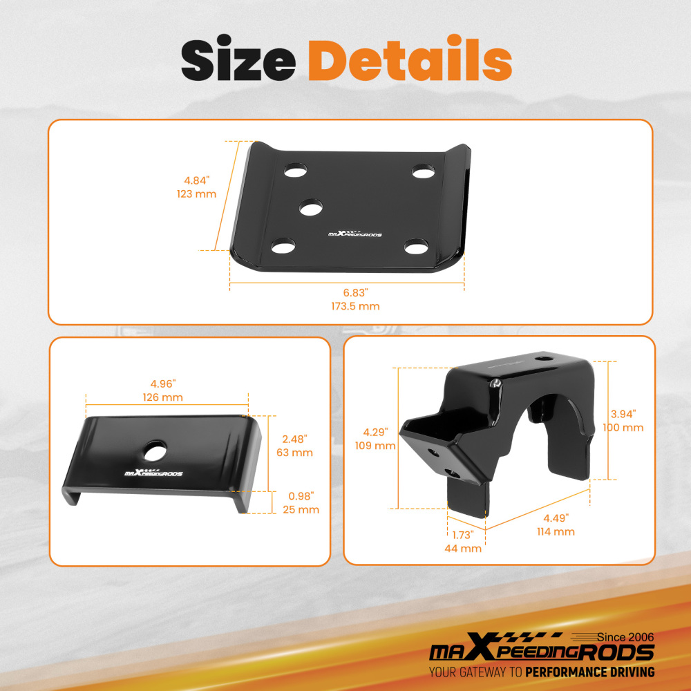 6-7 Rear Axle Lowering Drop Flip Kit compatible for Chevy Silverado GMC Sierra 1500 07-18