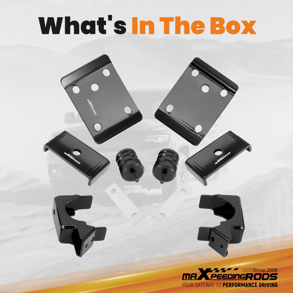 6-7 Rear Axle Lowering Drop Flip Kit compatible for Chevy Silverado GMC Sierra 1500 07-18