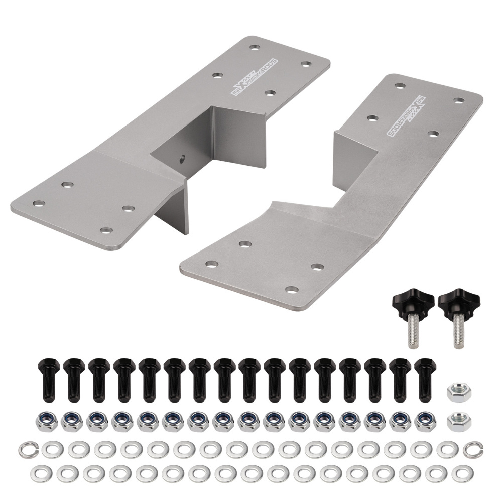 2Pcs Rear Axle Flip Kit+C-Notch Brackets compatible for Chevrolet GMC 1500 Pickup 99-06