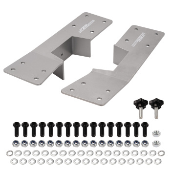 2Pcs Rear Axle Flip Kit+C-Notch Brackets compatible for Chevrolet GMC 1500 Pickup 99-06