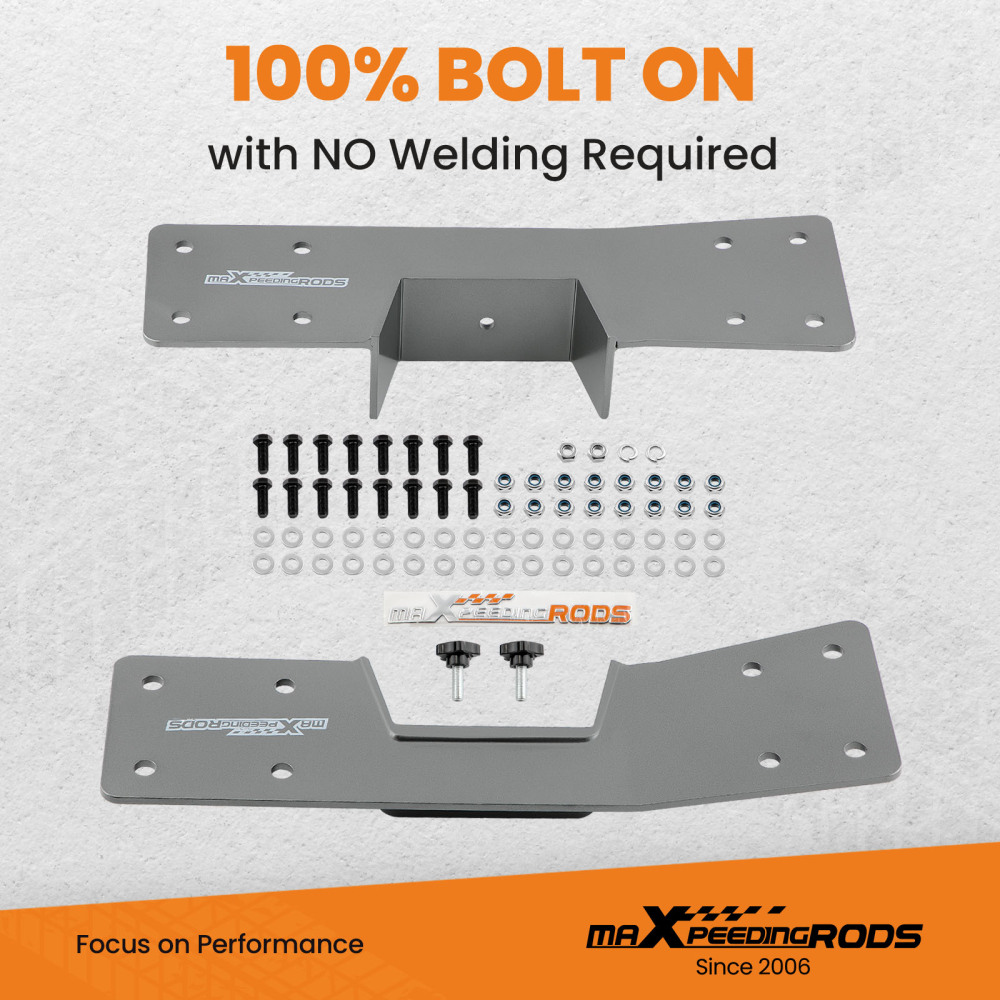 2Pcs Rear Axle Flip Kit+C-Notch Brackets compatible for Chevrolet GMC 1500 Pickup 99-06