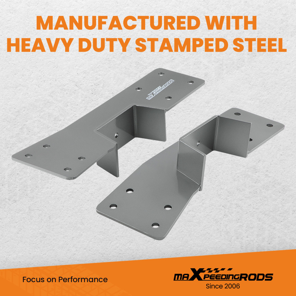 2Pcs Rear Axle Flip Kit+C-Notch Brackets compatible for Chevrolet GMC 1500 Pickup 99-06