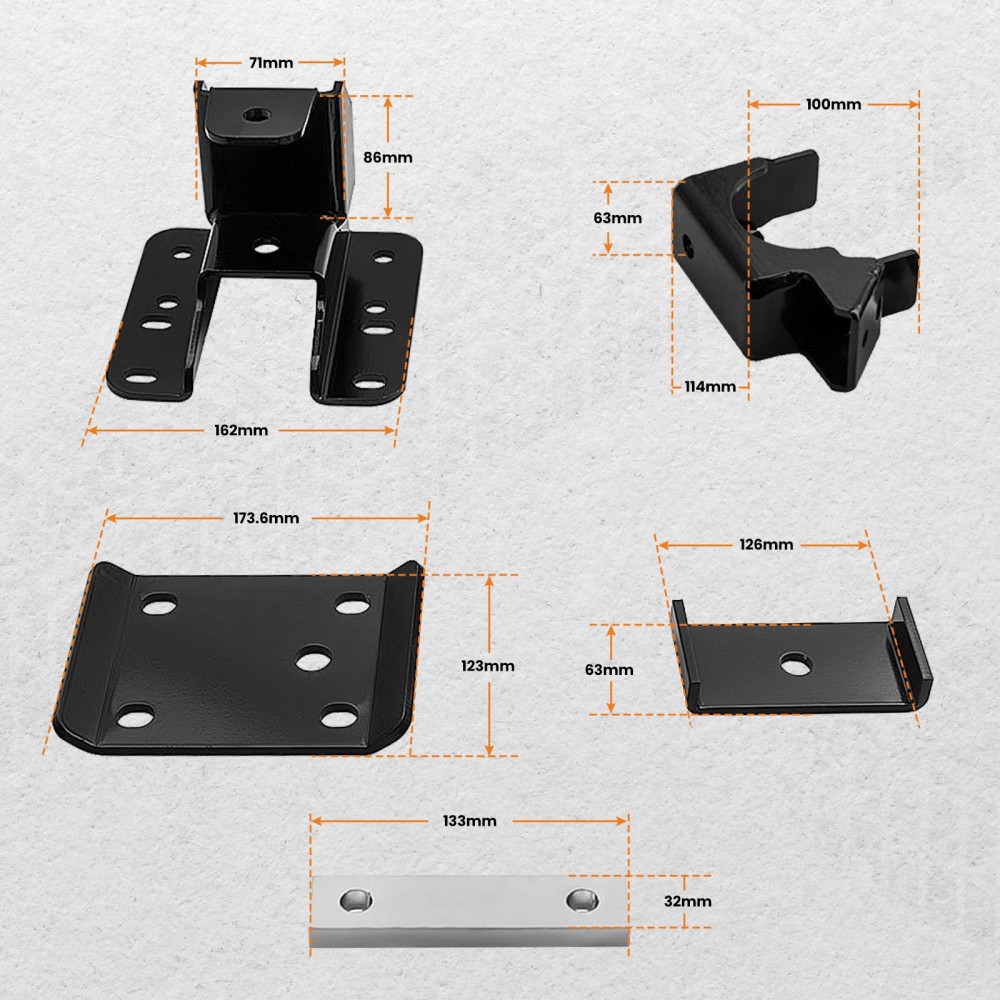 New Rear Axle Lowering compatible for Chevrolet Silverado 1500 2007 - 2018 Flip Kit 5 - 6