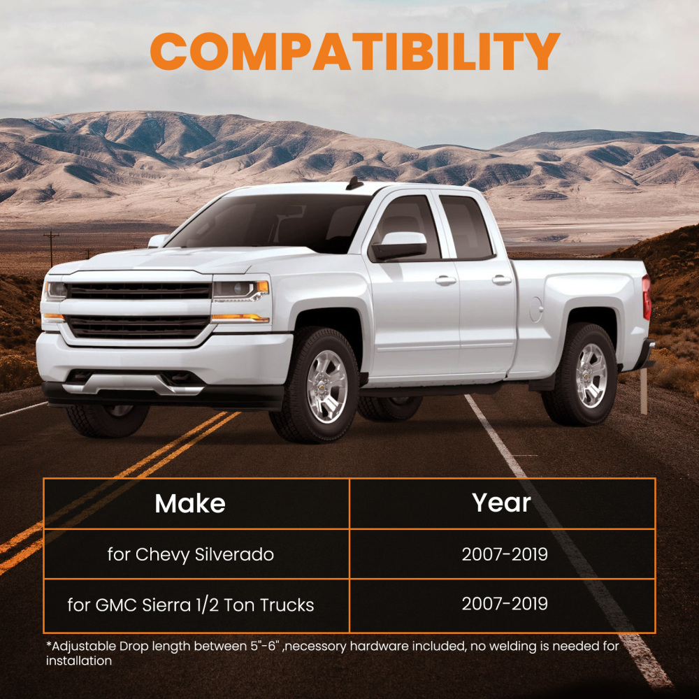 New Rear Axle Lowering compatible for Chevrolet Silverado 1500 2007 - 2018 Flip Kit 5 - 6